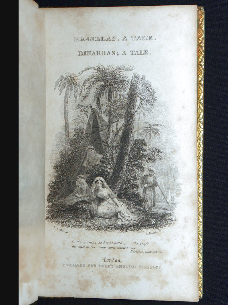 1827 Rare Philosophical Book - Rasselas; A Tale. With Dinarbas; A Tale