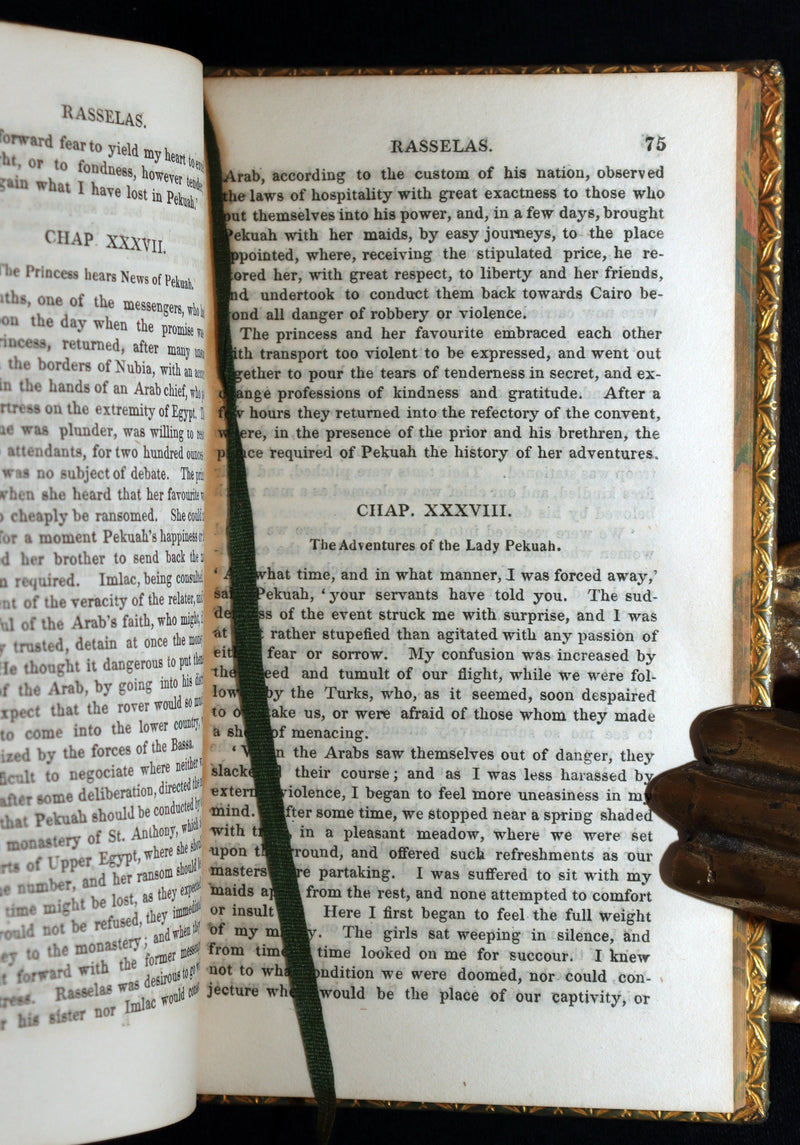 1827 Rare Philosophical Book - Rasselas; A Tale. With Dinarbas; A Tale