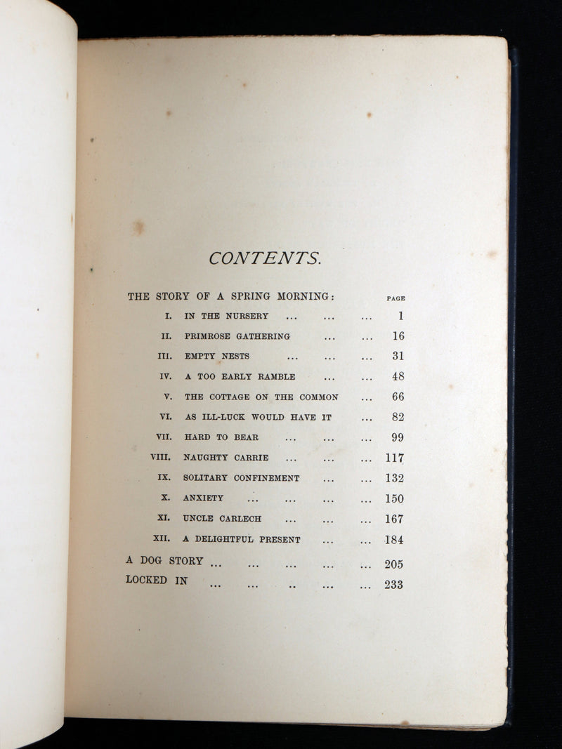 1890 1stED - The Story of a Spring Morning and Other Tales by Mary L. Molesworth