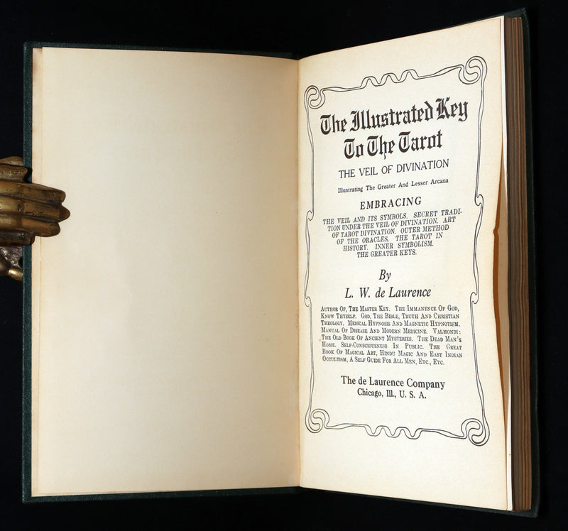 1918 First Edition - The Illustrated Key to the Tarot, Divination by de Laurence