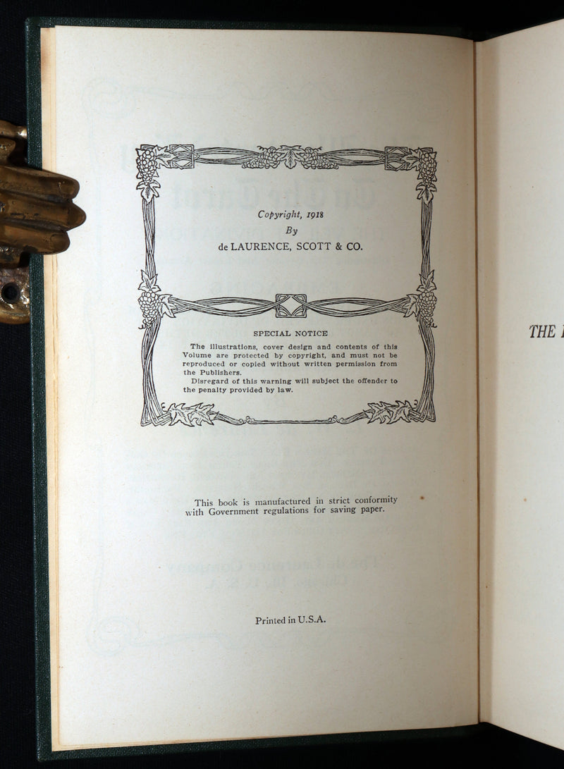 1918 First Edition - The Illustrated Key to the Tarot, Divination by de Laurence