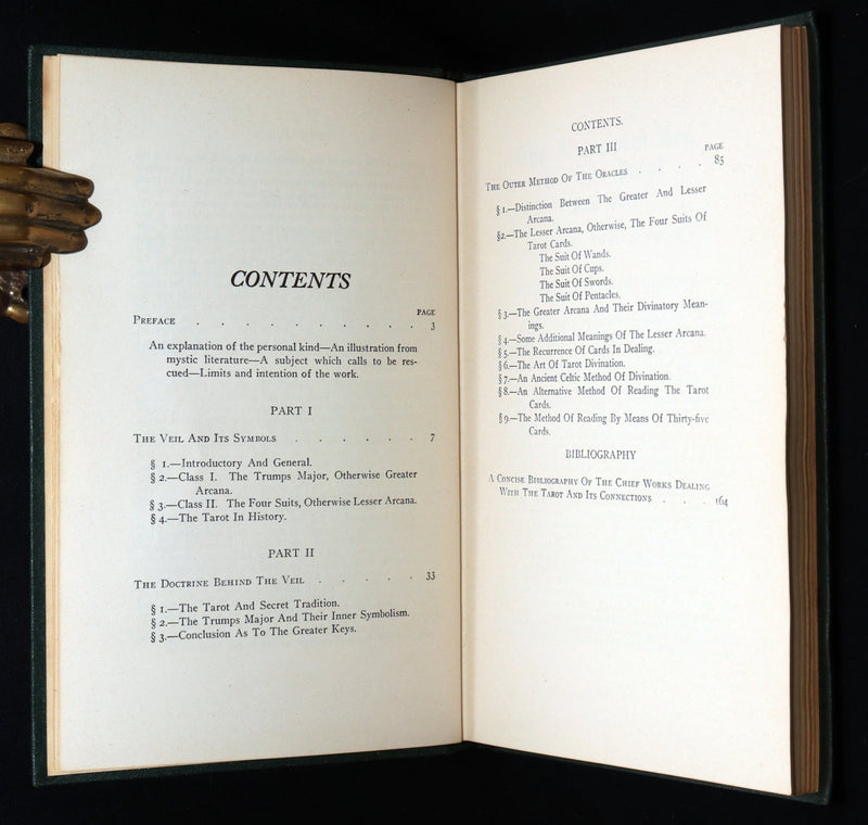 1918 First Edition - The Illustrated Key to the Tarot, Divination by de Laurence