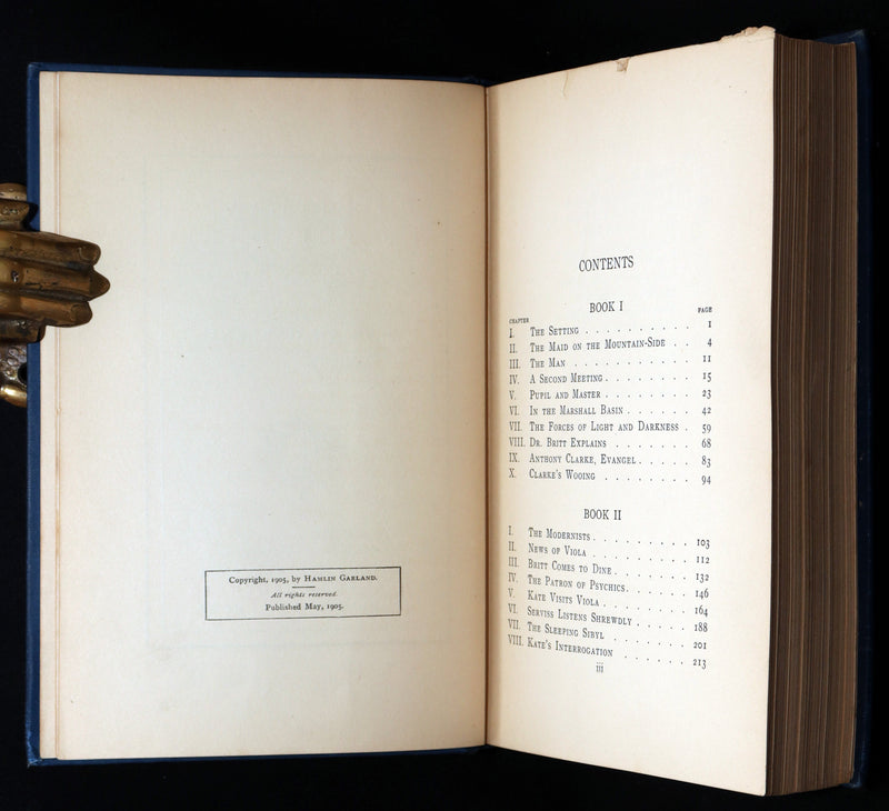 1905 First Edition - The Tyranny of the Dark by Hamlin Garland, Spiritualism