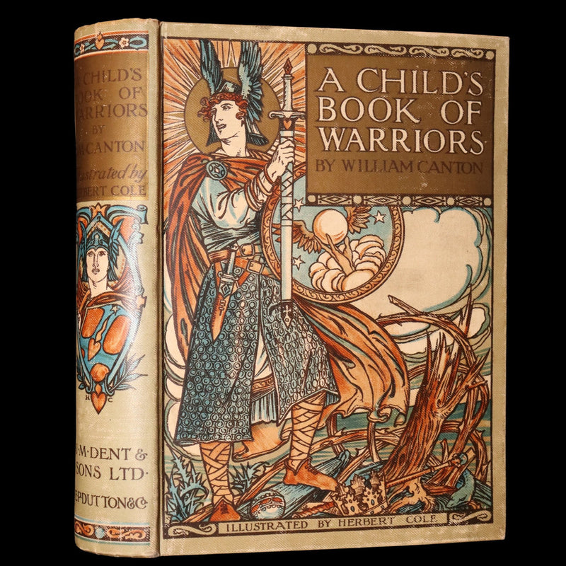 1912 Rare First Edition - A Child’s Book of Warriors Illustrated by Herbert Cole