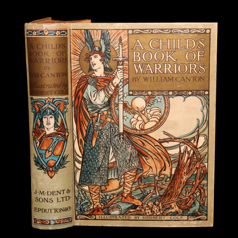 1912 Rare First Edition - A Child’s Book of Warriors Illustrated by Herbert Cole