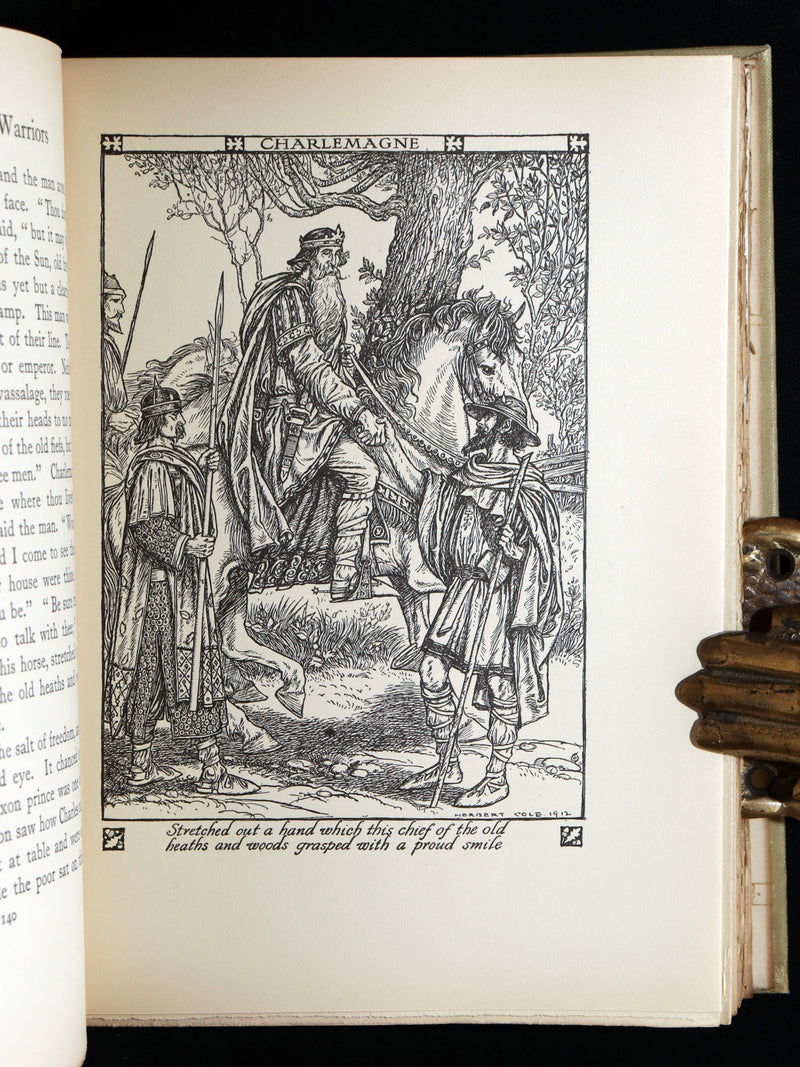 1912 Rare First Edition - A Child’s Book of Warriors Illustrated by Herbert Cole