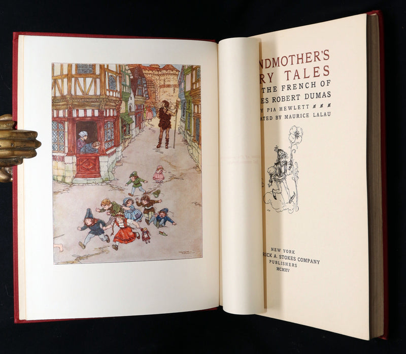 1915 Rare First Edition - Grandmother’s Fairy Tales Illustrated by Maurice Lalau