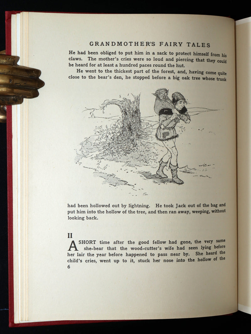 1915 Rare First Edition - Grandmother’s Fairy Tales Illustrated by Maurice Lalau