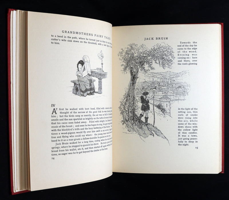 1915 Rare First Edition - Grandmother’s Fairy Tales Illustrated by Maurice Lalau
