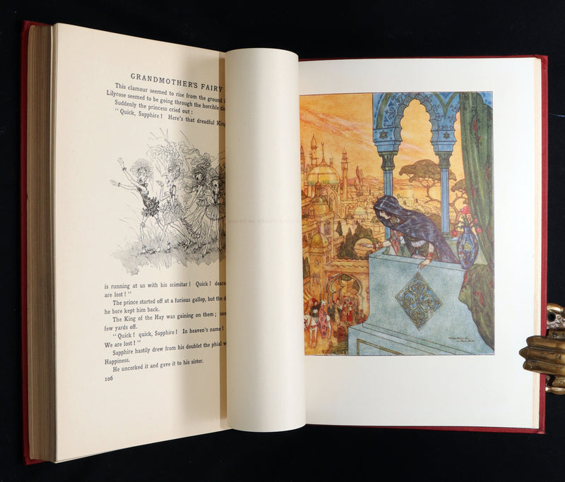 1915 Rare First Edition - Grandmother’s Fairy Tales Illustrated by Maurice Lalau