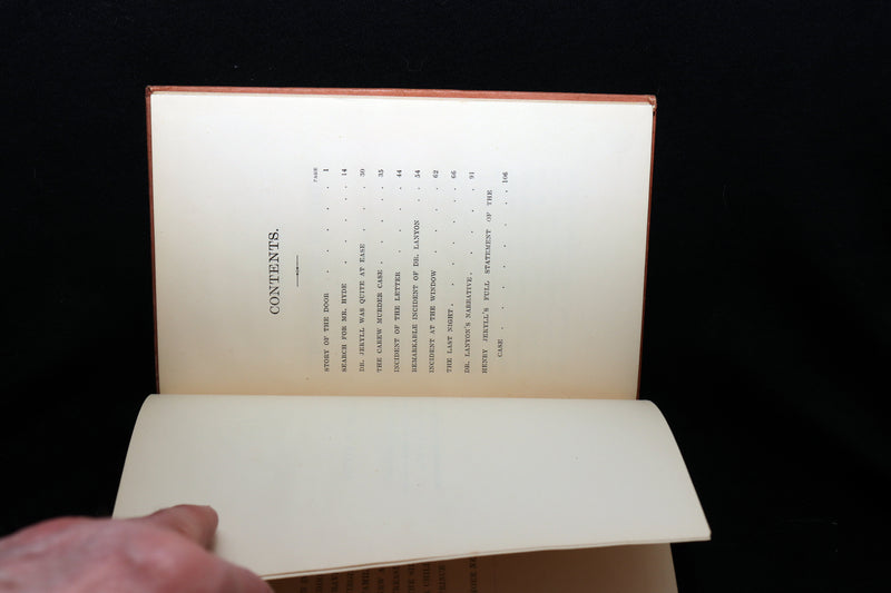 1886 Scarce Third Edition - Strange Case of Dr. Jekyll and Mr. Hyde by Stevenson