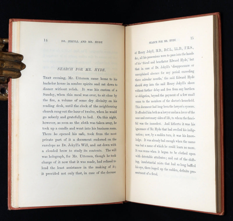 1886 Scarce Third Edition - Strange Case of Dr. Jekyll and Mr. Hyde by Stevenson