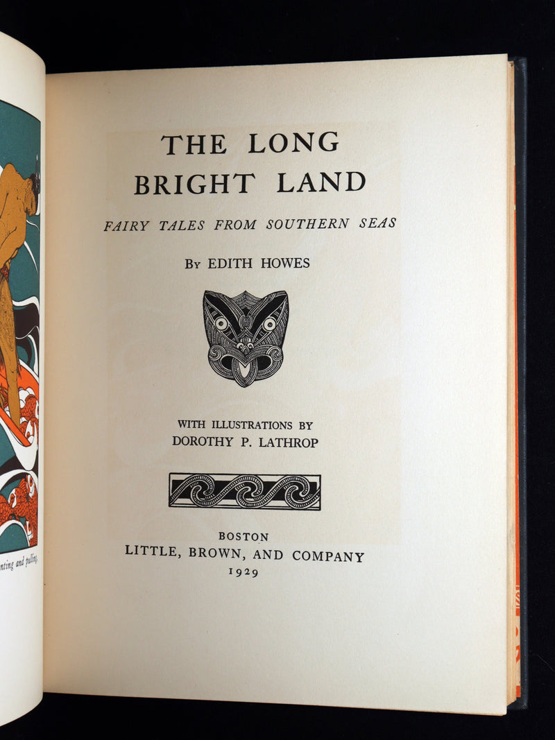 1929 Signed First Edition - The Long Bright Land, Fairy Tales from Southern Seas