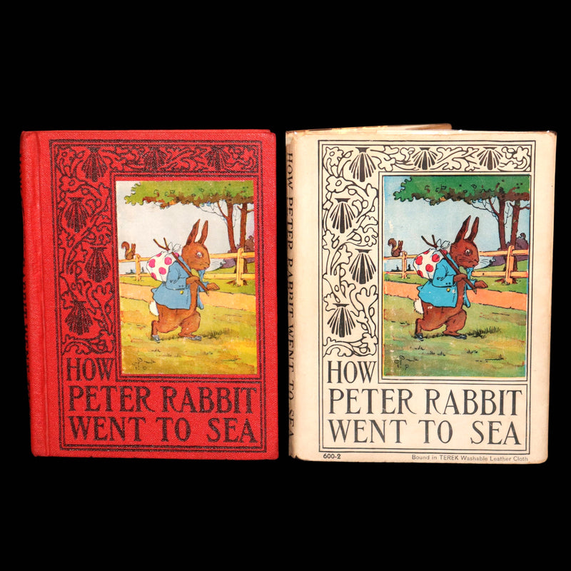 1935 Rare Book with Dust Jacket - How Peter Rabbit Went to Sea by Duff Graham