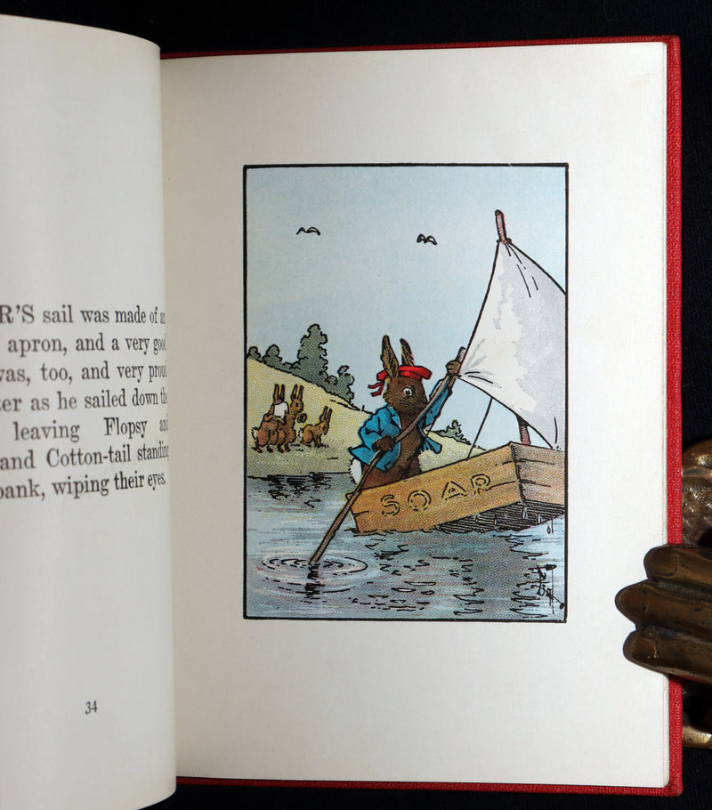 1935 Rare Book with Dust Jacket - How Peter Rabbit Went to Sea by Duff Graham