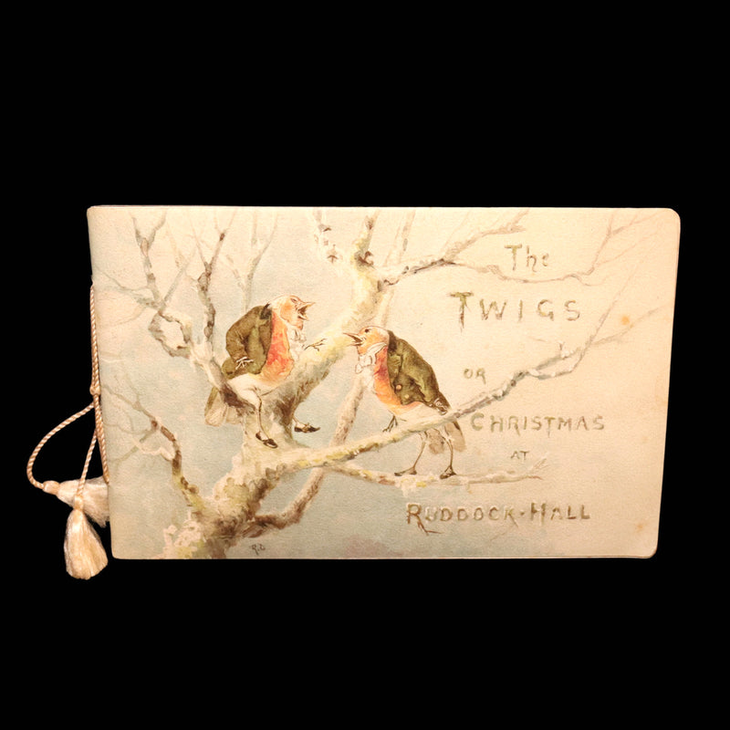 1890 Rare Book- The Twigs, Christmas at Ruddock Hall, Illustrated by R. Dudley