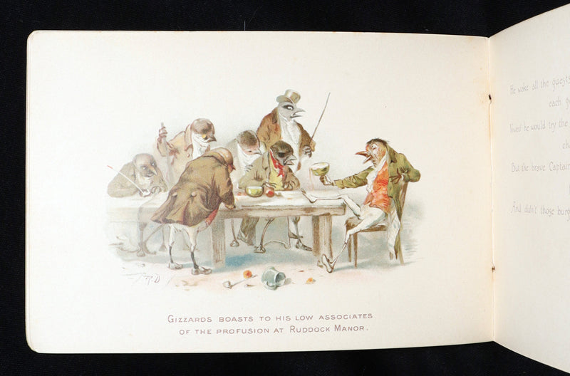 1890 Rare Book- The Twigs, Christmas at Ruddock Hall, Illustrated by R. Dudley