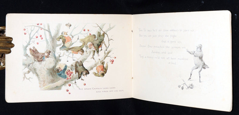 1890 Rare Book- The Twigs, Christmas at Ruddock Hall, Illustrated by R. Dudley