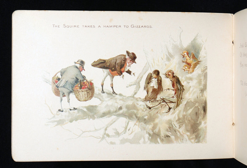 1890 Rare Book- The Twigs, Christmas at Ruddock Hall, Illustrated by R. Dudley