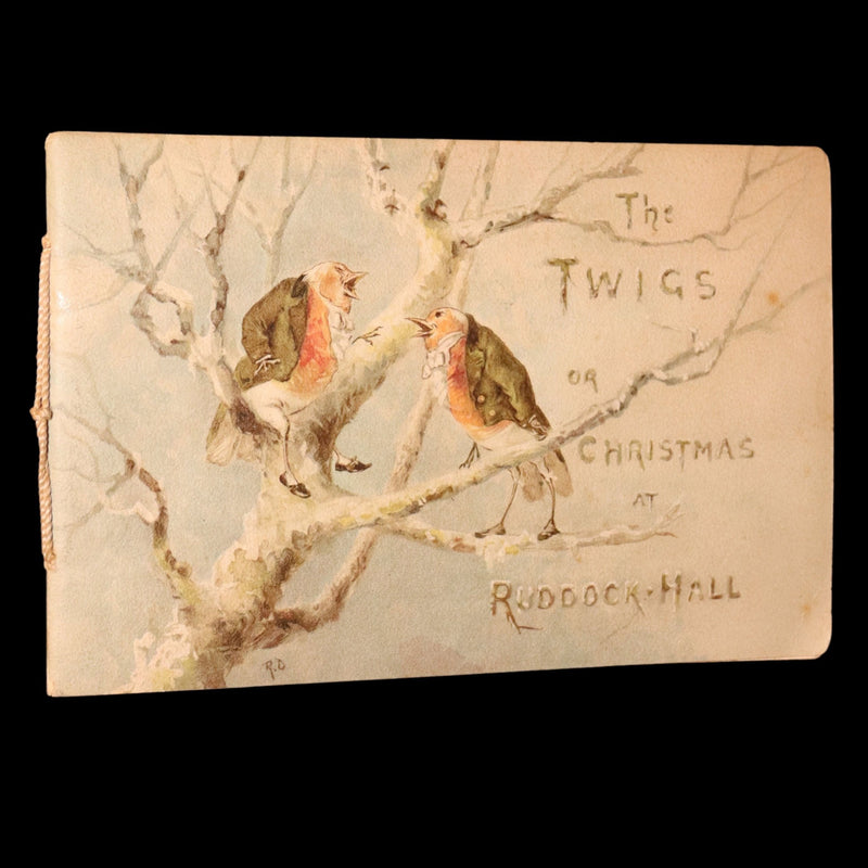 1890 Rare Book- The Twigs, Christmas at Ruddock Hall, Illustrated by R. Dudley