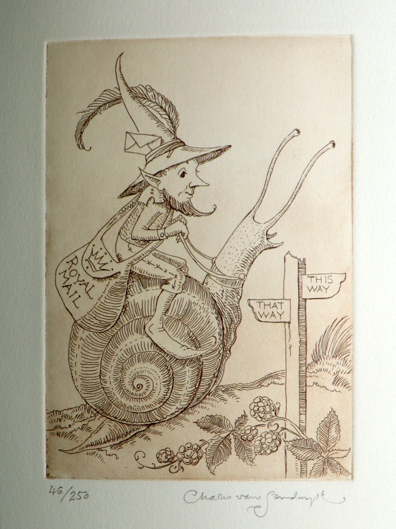 2020 Signed Limited Ed. - Letters from Fairyland by Charles van Sandwyk #46/250