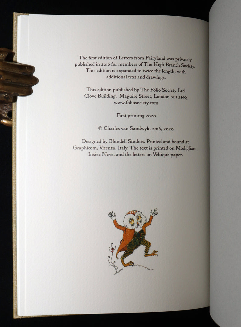 2020 Signed Limited Ed. - Letters from Fairyland by Charles van Sandwyk #46/250
