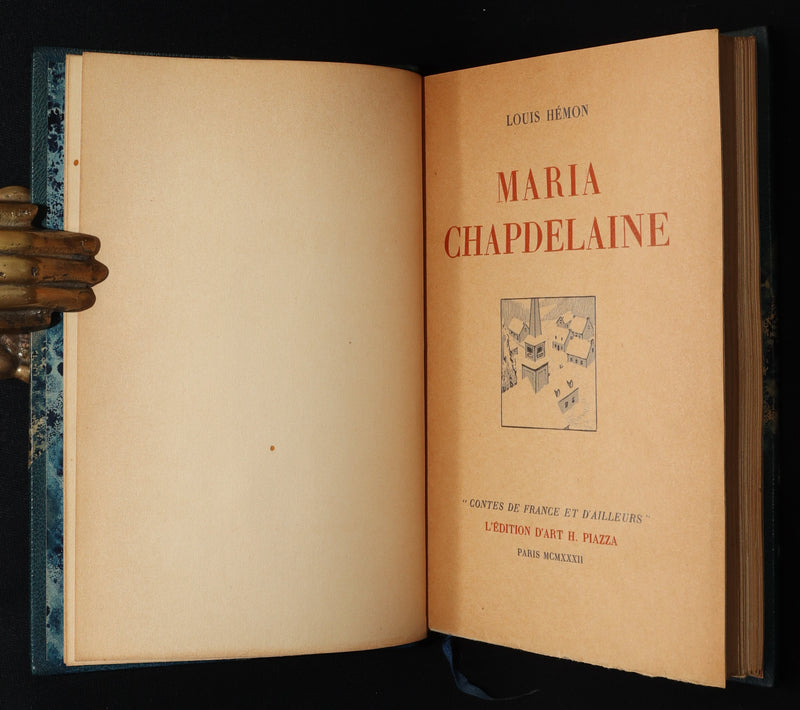1932 Rare Limited French Edition - Maria Chapdelaine by Louis Hemon, Illustrated