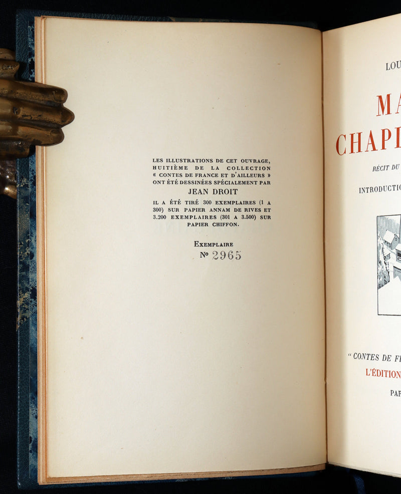 1932 Rare Limited French Edition - Maria Chapdelaine by Louis Hemon, Illustrated