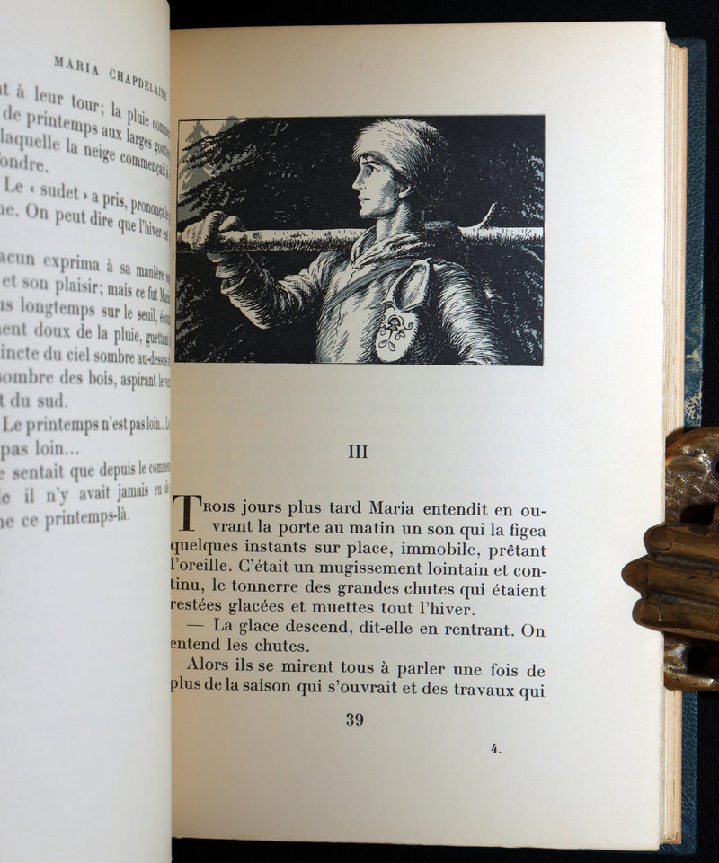 1932 Rare Limited French Edition - Maria Chapdelaine by Louis Hemon, Illustrated