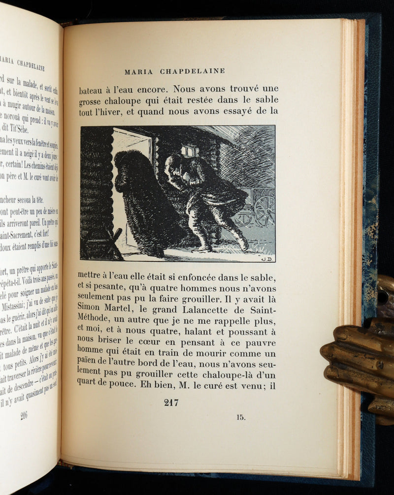 1932 Rare Limited French Edition - Maria Chapdelaine by Louis Hemon, Illustrated