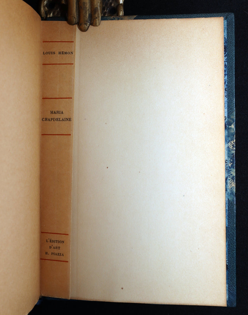 1932 Rare Limited French Edition - Maria Chapdelaine by Louis Hemon, Illustrated