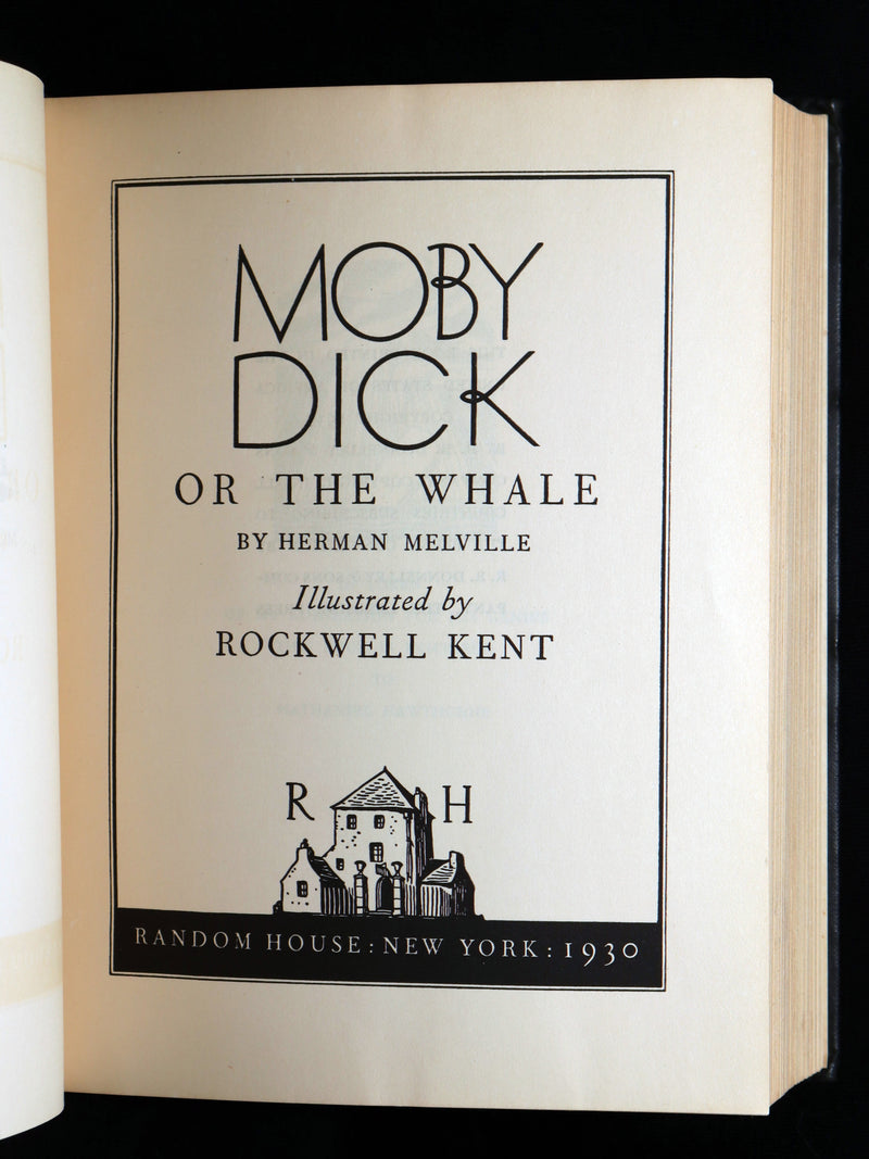 1930 Rare First Edition - Moby Dick by Melville illustrated by Rockwell Kent