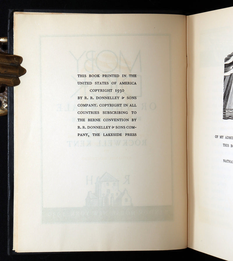 1930 Rare First Edition - Moby Dick by Melville illustrated by Rockwell Kent