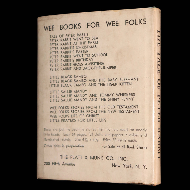 1935 First  Platt and Munk Edition - The Tale of Peter Rabbit