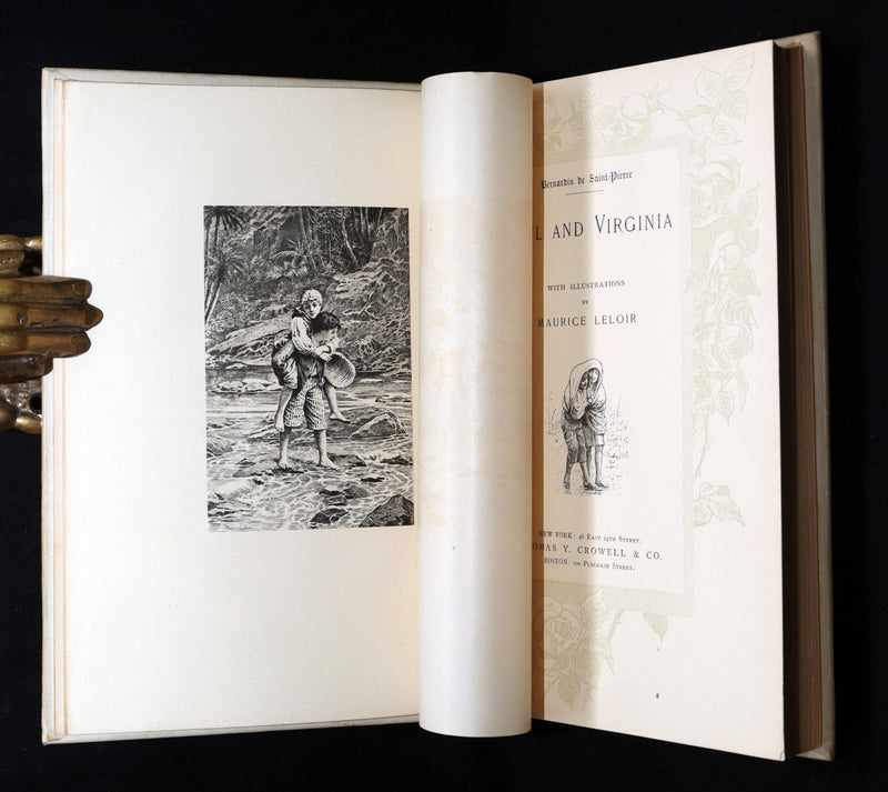 1892 Near Fine Book - Paul and Virginia Illustrated by Maurice Leloir