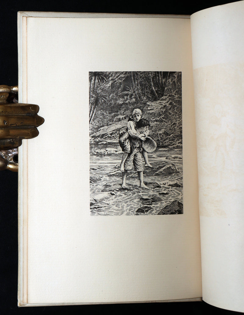 1892 Near Fine Book - Paul and Virginia Illustrated by Maurice Leloir