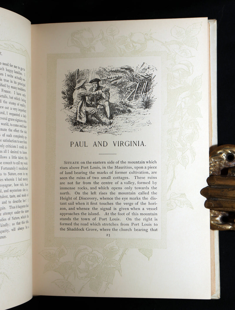 1892 Near Fine Book - Paul and Virginia Illustrated by Maurice Leloir