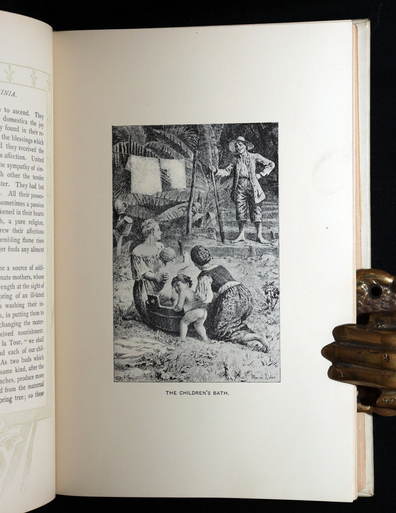 1892 Near Fine Book - Paul and Virginia Illustrated by Maurice Leloir
