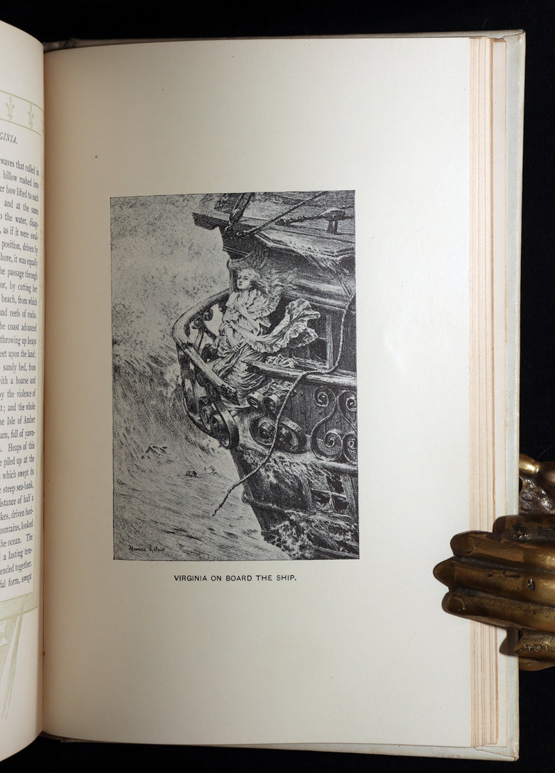 1892 Near Fine Book - Paul and Virginia Illustrated by Maurice Leloir
