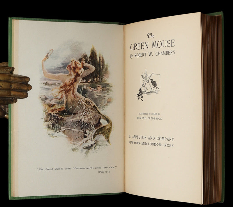 1910 Scarce 1stED -The Green Mouse by R. W. Chambers Illustrated by E. Frederick