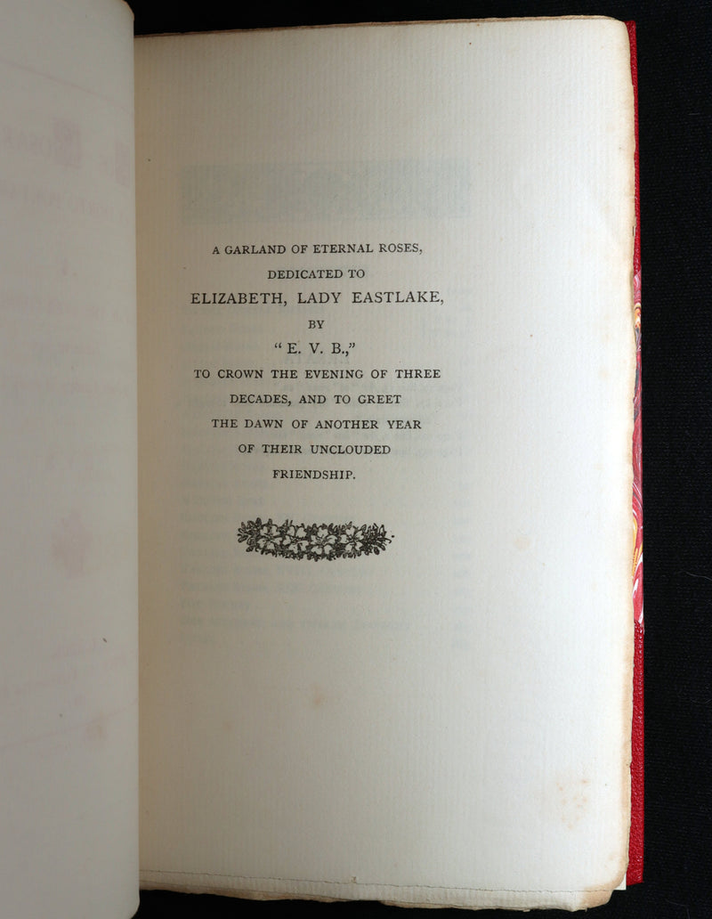 1885 First Edition - The Poetic of the Rose, Ros Rosarum by E.V.B.