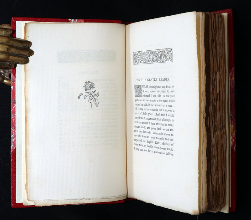 1885 First Edition - The Poetic of the Rose, Ros Rosarum by E.V.B.