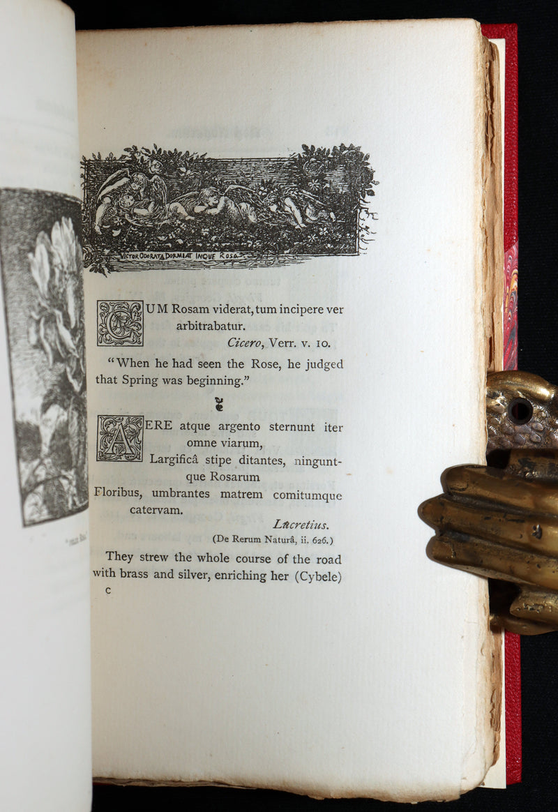 1885 First Edition - The Poetic of the Rose, Ros Rosarum by E.V.B.