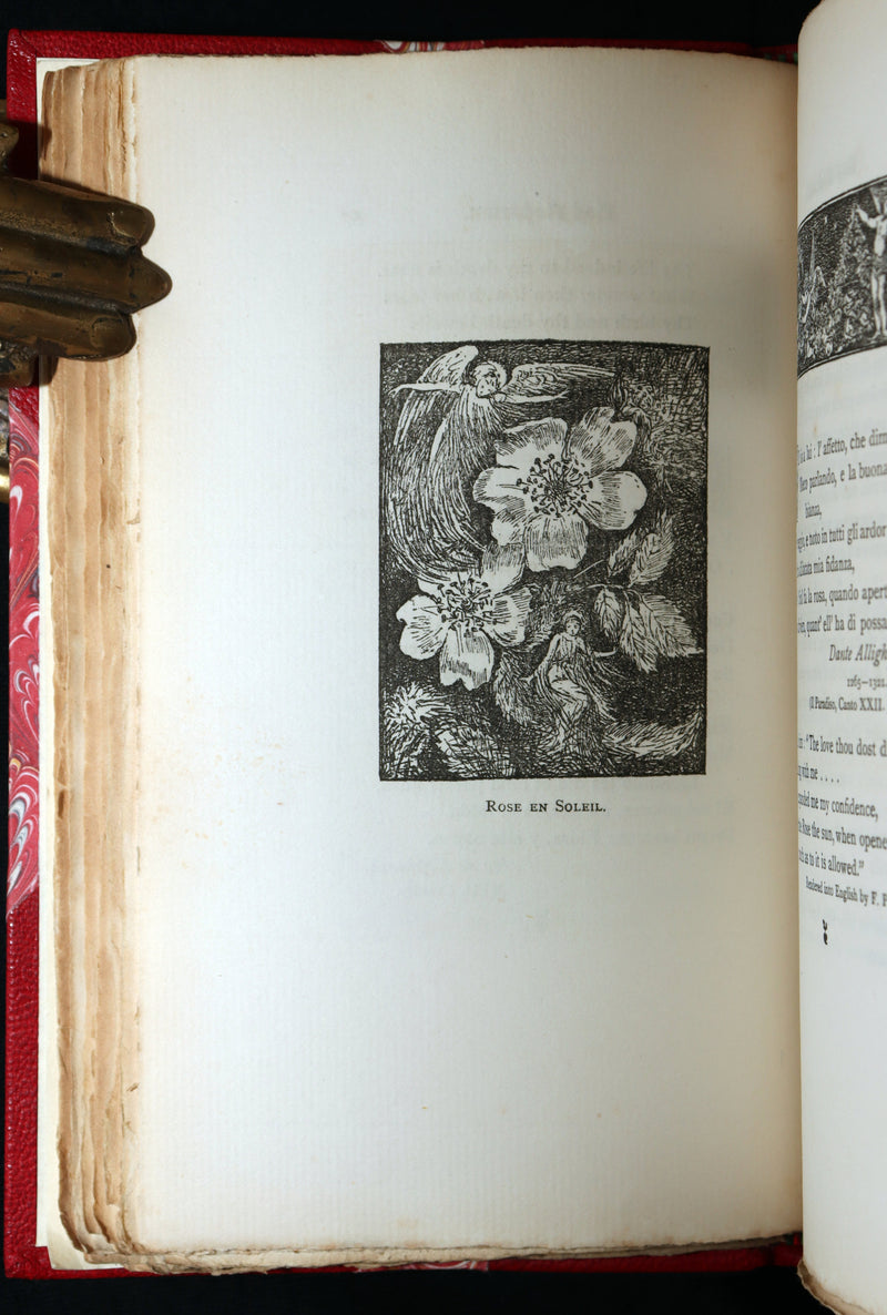 1885 First Edition - The Poetic of the Rose, Ros Rosarum by E.V.B.