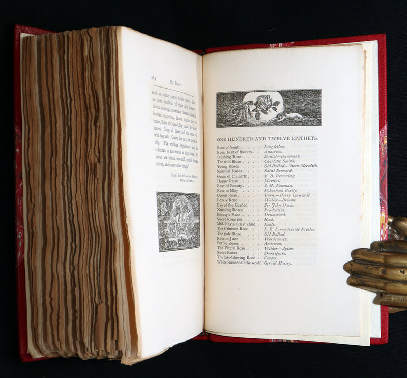 1885 First Edition - The Poetic of the Rose, Ros Rosarum by E.V.B.
