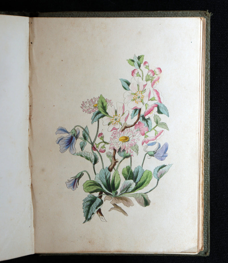 1838 Rare Book - The Sentiment of Flowers; or, Language of Flora, Illustrated
