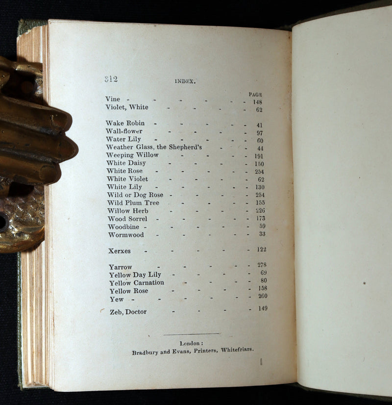 1838 Rare Book - The Sentiment of Flowers; or, Language of Flora, Illustrated