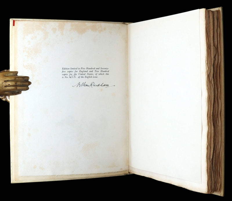 1929 Rare Signed Edition #458 - The Vicar of Wakefield Illustrated by Rackham
