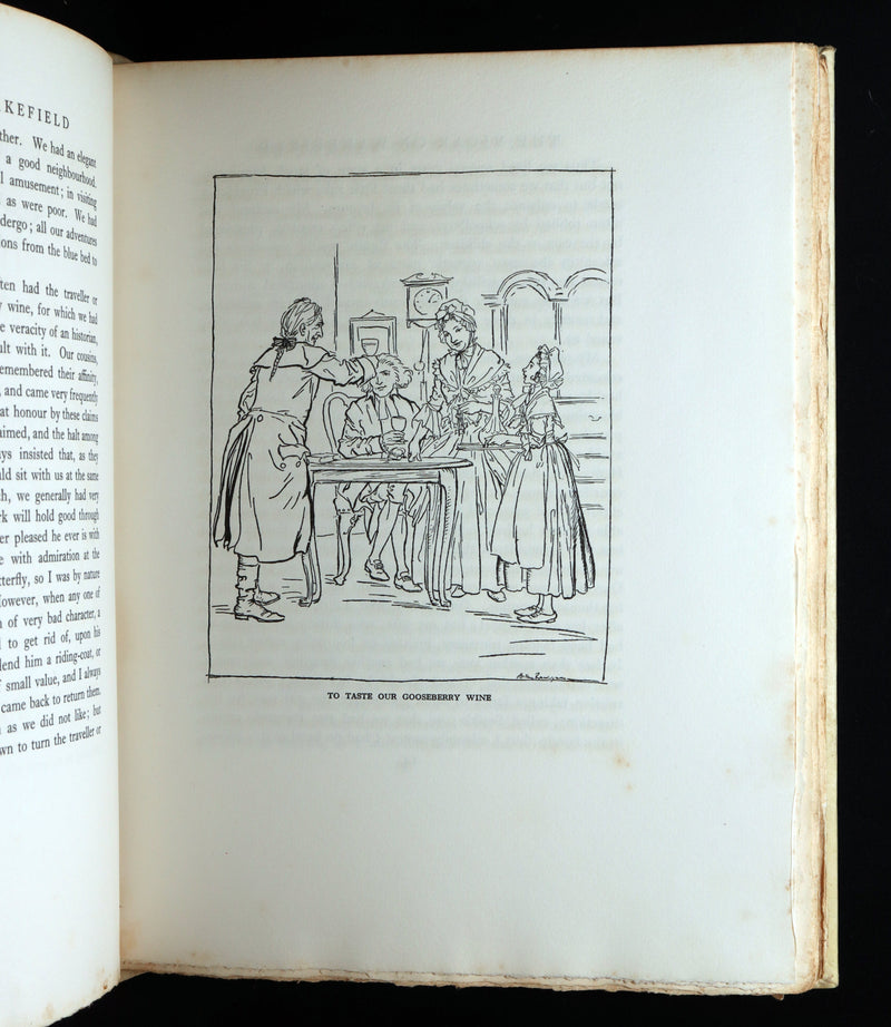 1929 Rare Signed Edition #458 - The Vicar of Wakefield Illustrated by Rackham