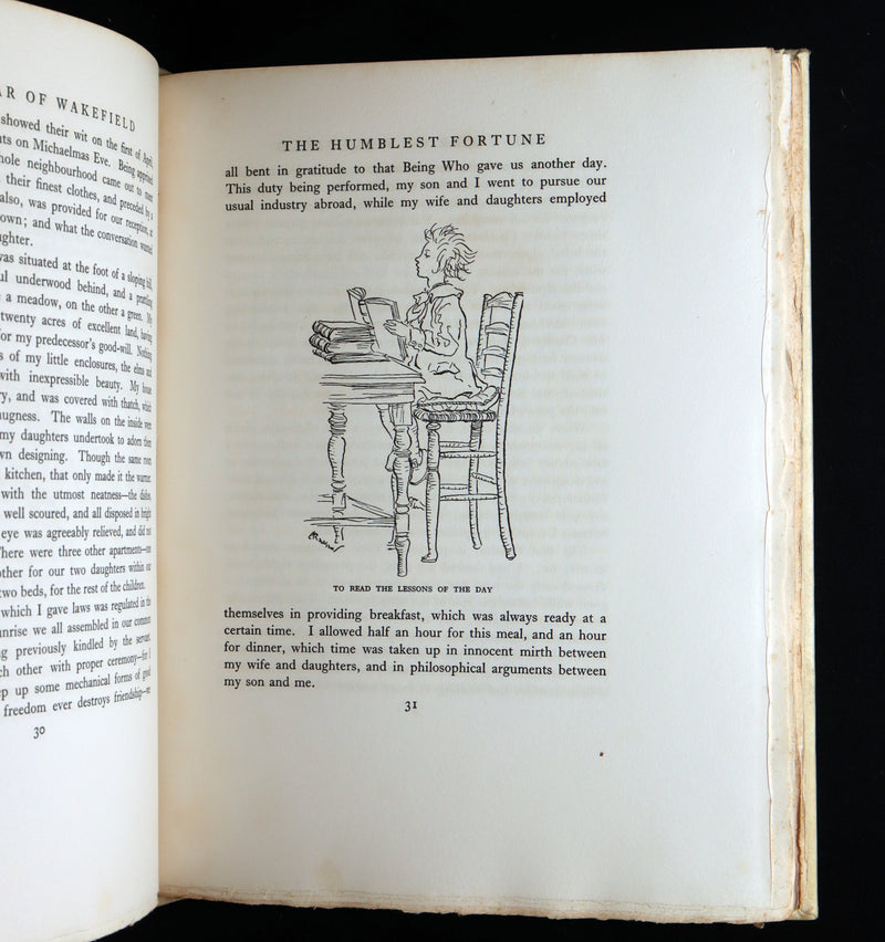 1929 Rare Signed Edition #458 - The Vicar of Wakefield Illustrated by Rackham